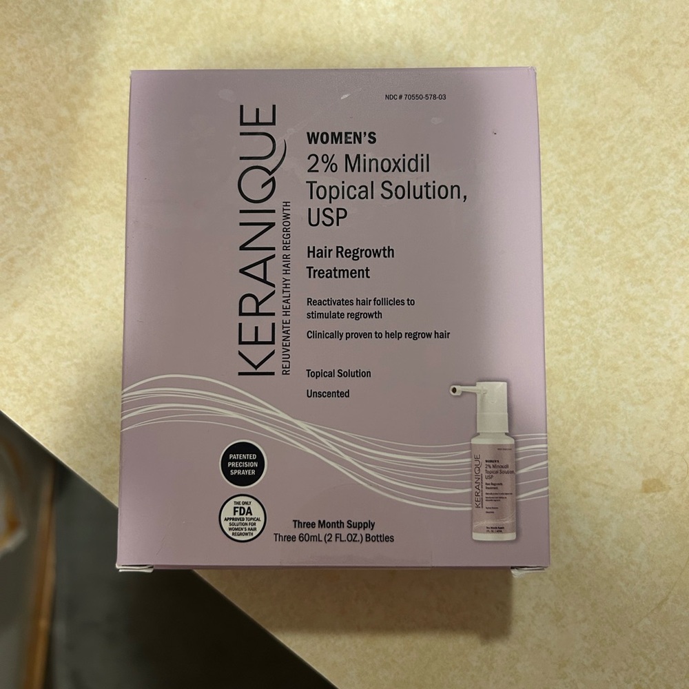 Keranique 2% minoxidil topical solution.